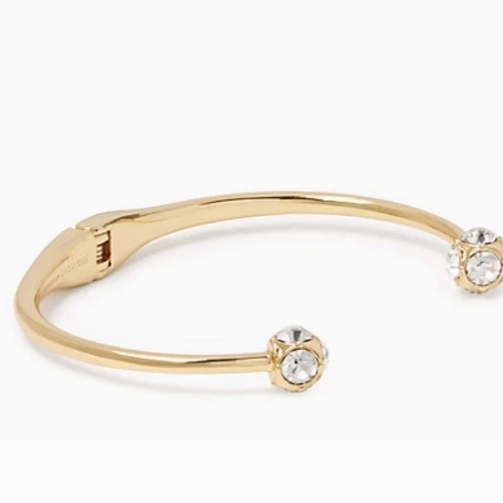 💛▪️Kate Spade▪️ lady marmalade gold-tone hinge cuff bracelet - Picture 3 of 6